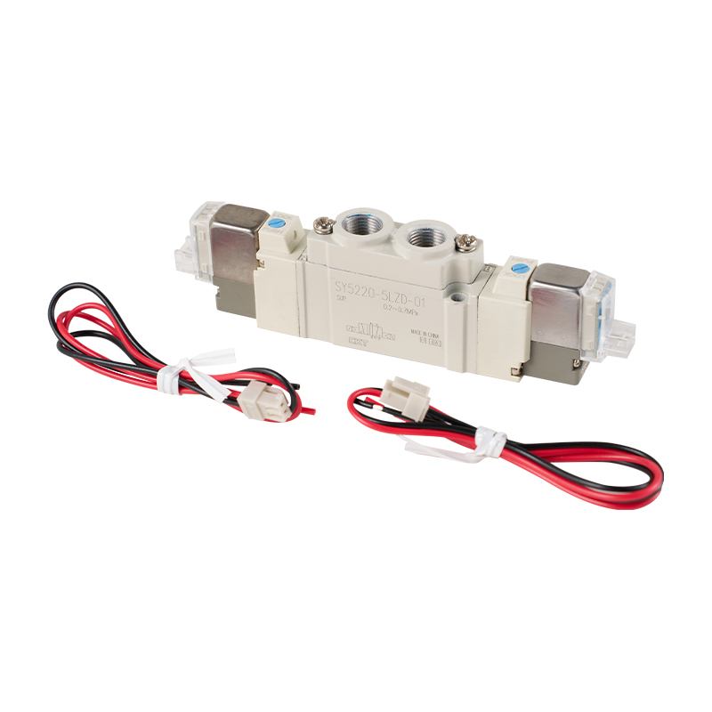 Sraith SY Comhla Solenoid 5 Bealach Cineál Píobáin Dhíreach/Cineál Aonair
